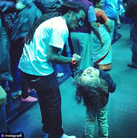 Lil Wayne spent a day at an aquarium with his 4-old-son Dwayne just three days before he was rushed to hospital in LA while suffering uncontrollable seizures