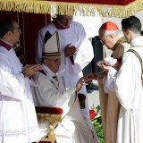 Pope Francis I inauguration Mass is being held in St Peter's Square in Rome, marking the official start of his papacy