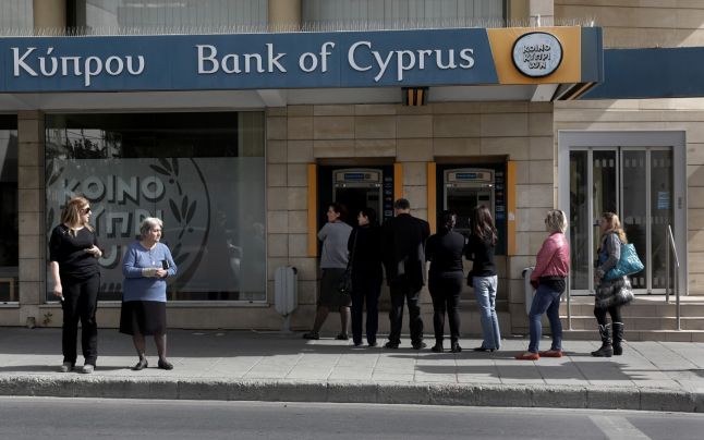 Yiannis Kypri, chief executive of Bank of Cyprus, the biggest bank in the country, has been ousted by the central bank