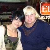 Debbie Rowe and Paris Jackson celebrating the teenager's 15th birthday at Ahi Sushi in Studio City, California on April 3