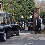 Former British PM Margaret Thatcher was this afternoon cremated at Mortlake Crematorium in South-West London