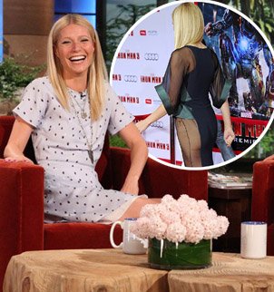Gwyneth Paltrow has branded the revealing Antonio Berardi dress she wore it at this week's Iron Man 3 premiere a disaster and humiliating