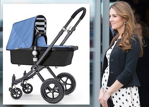 Kate Middleton is said to have told a group of Army wives at a recent drinks reception in Aldershot that she has bought a Bugaboo pram in light blue