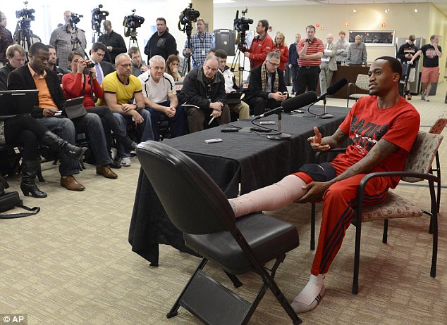 Kevin Ware admitted to a gaggle of reporters at the university that he did not know Louisville had gone on to win the game until he woke up on Monday morning, with the NCAA trophy by his side