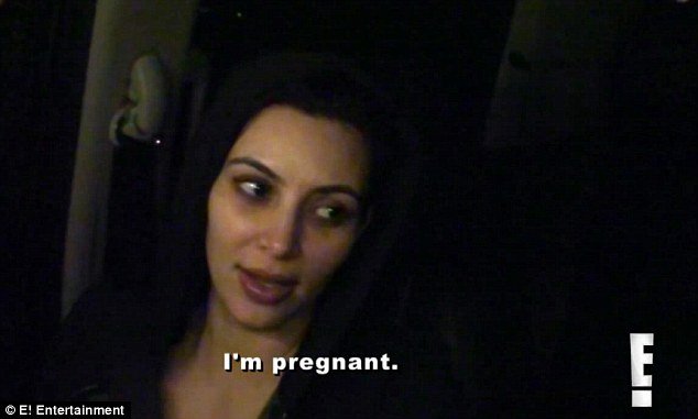Kim Kardashian told sister Kourtney she was pregnant in the middle of the night