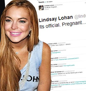 Lindsay Lohan claimed she is pregnant on April 1