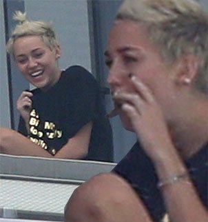 Miley Cyrus sparked concerns once again when she was pictured enjoying what appeared to be a hand-rolled cigarette on her hotel balcony