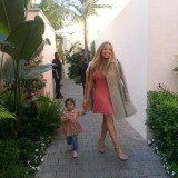 Monroe, 23-month-old, joined Mariah Carey as the singer left for a taping of American Idol