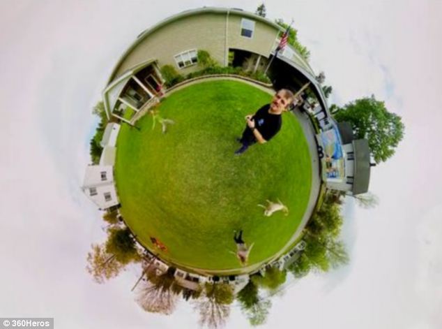 360-degree shot taken using the 360Heros mount