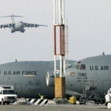 A US tanker aircraft has crashed after taking off from the Manas airbase in Kyrgyzstan