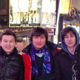 Azamat Tazhayakov, Dias Kadyrbayev and Dzhokhar Tsarnaev in Times Square last year