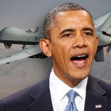 Barack Obama has defended the use of drones in a "just war" of self-defense against deadly militants and a campaign that had made America safer