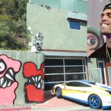 Chris Brown must remove the graffiti art along the front wall of his Hollywood home after his neighbour complained about the artwork