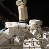 Chris Cassidy and Tom Marshburn are carrying out an emergency spacewalk to fix a leak of ammonia from the ISS's cooling system