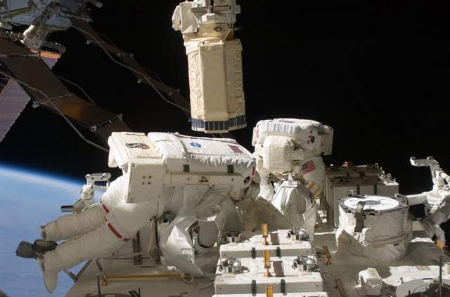 Chris Cassidy and Tom Marshburn are carrying out an emergency spacewalk to fix a leak of ammonia from the ISS's cooling system