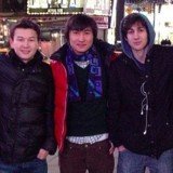 Dias Kadyrbayev and Azamat Tazhayakov with Dzhokhar Tsarnaev