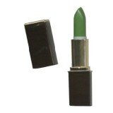 Green lipstick contains a dye called Red 27, which reacts to the pH balance and temperature of the wearer's lips, causing the color change