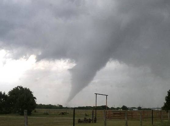 Homes were destroyed when the tornado hit Granbury, 70 miles west of Dallas, late on Wednesday