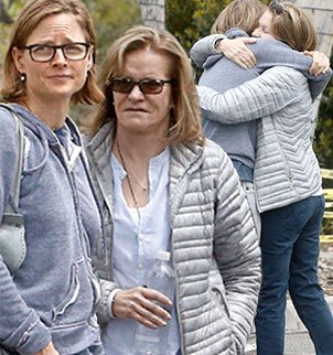 Jodie Foster and Cydney Bernard were spotted meeting up for a casual coffee date at Starbucks in Los Angeles' posh Bel-Air neighborhood