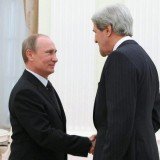 John Kerry held lengthy talks with Russian President Vladimir Putin on Tuesday during his first visit to Moscow since becoming secretary of state