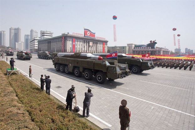 North Korea has removed two medium-range missiles from a coastal launch site, indicating a lowering of tension on the peninsula