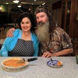 Phil Robertson and his wife Miss Kay sliced some sweet potato pie and filled their audience in about Clayton Homes