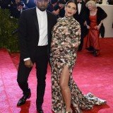 Pregnant Kim Kardashian misfired at the Met Ball in slit-to the-thigh Givenchy gown with matching shoes as she couldn't fit in her first choice dress