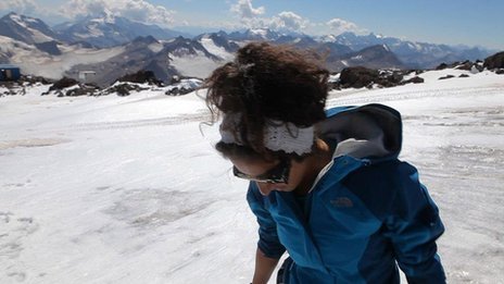 Raha Moharrak is the first Saudi woman who has made history by reaching the summit of the world's highest mountain