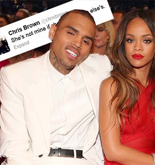 Rihanna and Chris Brown have taken to Twitter to voice their mutual contempt for each other