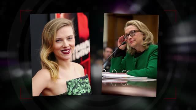 Scarlett Johansson is rumored to portray Hillary Clinton in the upcoming biopic, Rodham