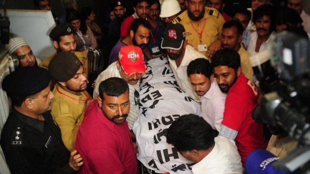 The funeral of the murdered vice-president of Pakistan's PTI party, Zahra Shahid Hussain, has been held at a mosque in Karachi