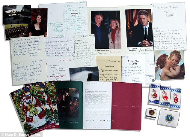 A collection of Monica Lewinsky’s old clothes, handwritten notes, and gifts signed pictures of former President Bill Clinton are now up for sale for thousands of dollars
