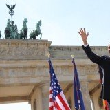 Barack Obama spoke at Brandenburg Gate 50 years after JFK's "Ich bin ein Berliner" speech