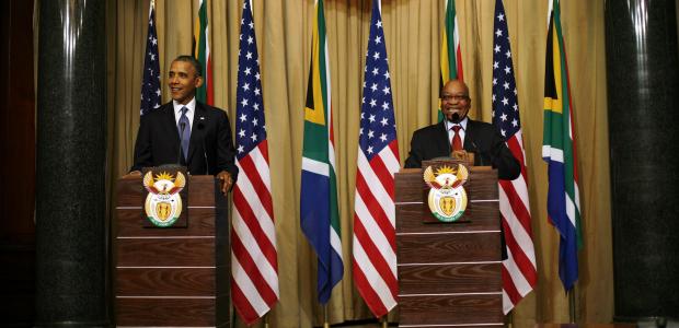 Barack Obama was speaking in the executive capital, Pretoria, after talks with President Jacob Zuma