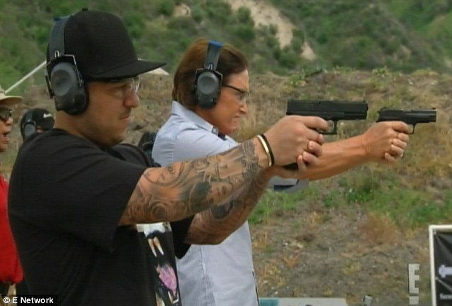 Bruce Jenner and Rob Kardashian took their firearm safety course