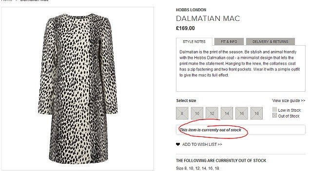 Dalmatian-print Hobbs coat worn by Kate Middleton to launch Royal Princess cruise ship sold out in minutes