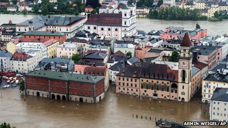 Hundreds of homes have been evacuated across southern Germany, the Czech Republic, Austria and Switzerland as rivers reach dangerously high levels