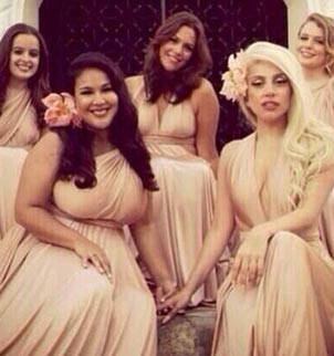 Lady Gaga took a step out of the spotlight as a bridesmaid at her best friend's wedding