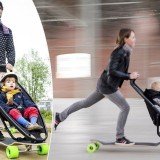 Longboardstroller, the coolest invention for adventurous new mothers is here
