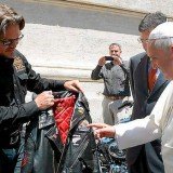 Pope Francis blessed crowds of motorcyclists at the Vatican for the 110th anniversary of Harley-Davidson