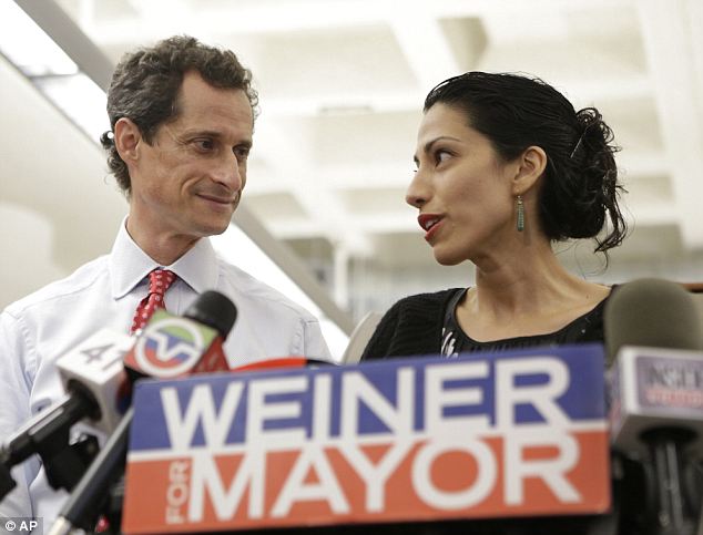 Anthony Weiner’s wife, Huma Abedin, was aware of her husband's most recent indiscretions months before he decided to run for New York City mayor
