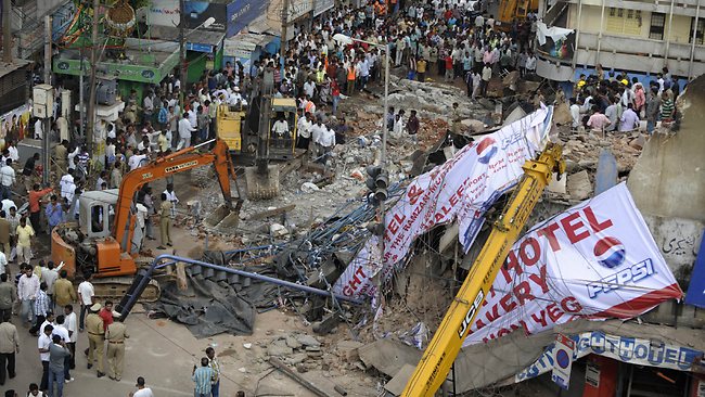 At least 12 people have been killed in the City Light hotel collapse in the southern Indian city of Secunderabad