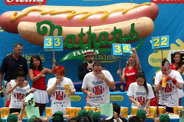 In recent years, an estimated 40,000 fans have made the pilgrimage to the corner of Surf and Stillwell Avenues in Coney Island to watch the Nathan’s Famous Fourth of July Hot Dog-Eating Contest in person