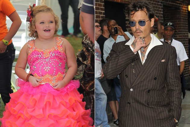 Johnny Depp has admitted that he is an avid watcher of none of than larger than life reality toddler, Honey Boo Boo