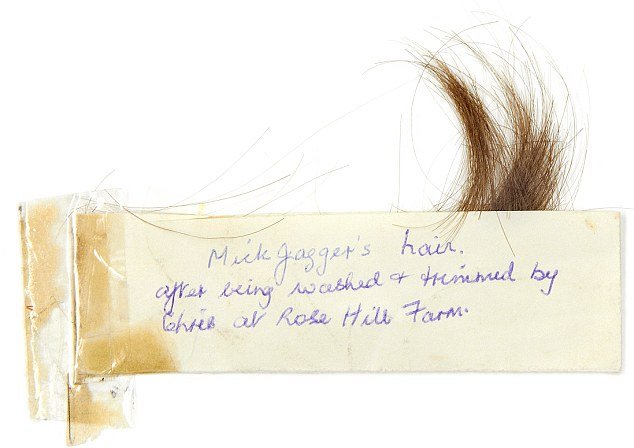 Mick Jagger's hair fetches $6,300 at Bonhams auction in London