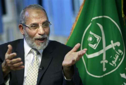 Muslim Brotherhood leader Mohamed Badie is accused of inciting the violence in Cairo in which more than 50 people were killed
