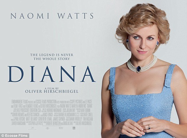 Naomi Watts is looking the spitting image of Princess Diana on the new poster of the highly anticipated biopic Diana