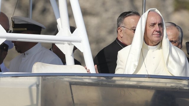 Pope Francis visited migrant island of Lampedusa