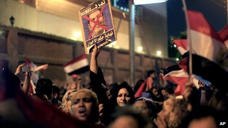 Protesters across Egypt have accused Mohamed Morsi of failing to tackle economic and security problems since being elected a year ago
