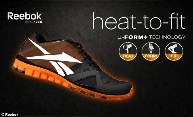 Reebok has brought out the new U-form Plus trainer designed to shrink-to-fit using heat from your hairdryer